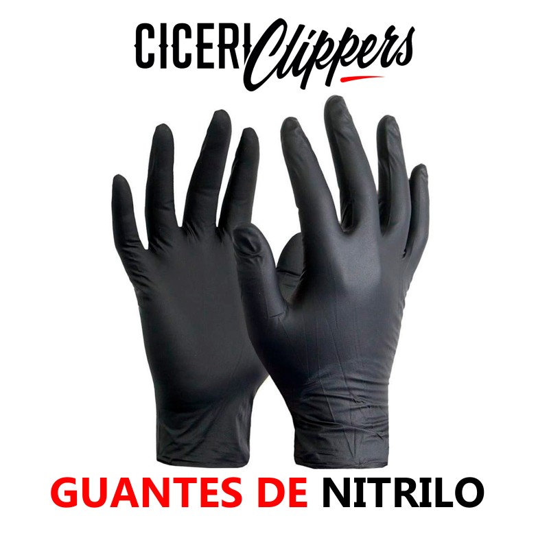 Guantes negros de nitrilo de grado industrial sin polvo, guantes  desechables negros sin látex, guantes sin látex, guantes de tinte para el  cabello