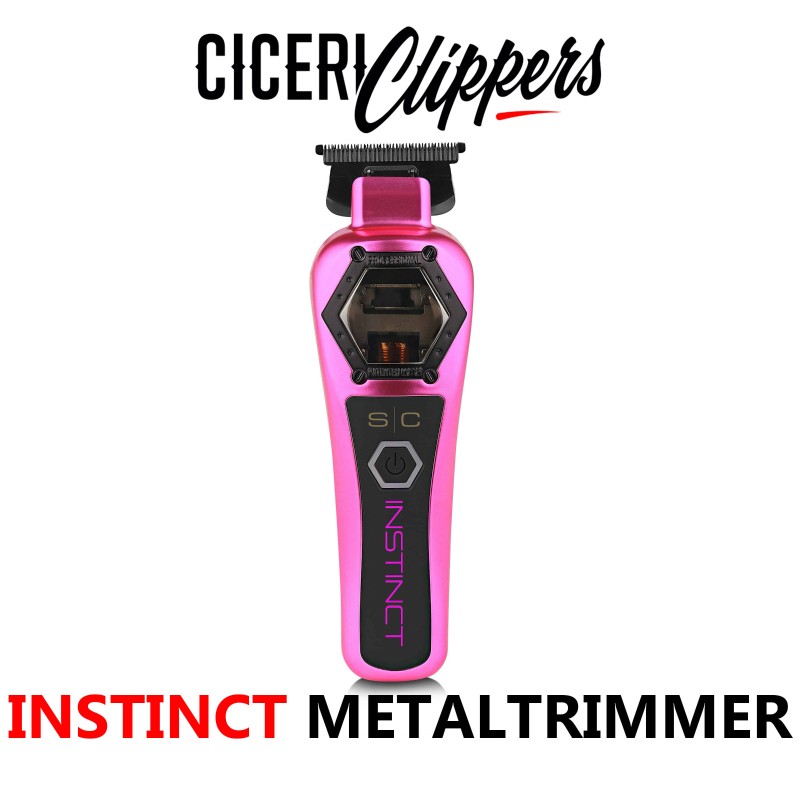 STYLECRAFT INSTINCT METAL TRIMMER CORTAPELOS PROFESIONAL inalámbrico + 3 Carcasas + Rosa, Blanca y Negra