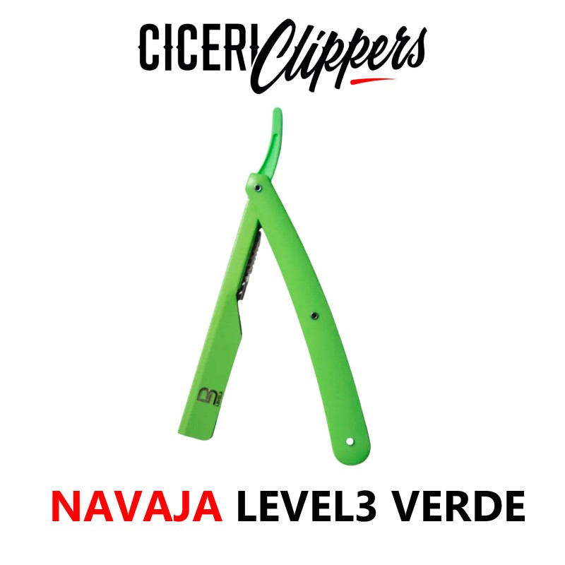 NAVAJA LEVEL3 VERDE MANGO PLASTICO