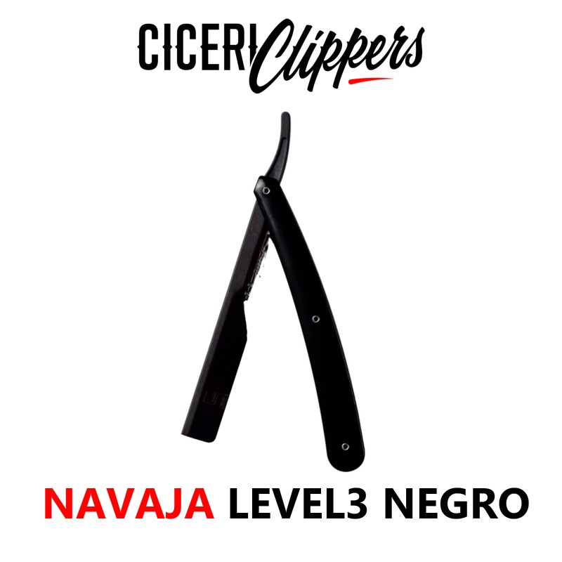 NAVAJA LEVEL3 NEGRA MANGO PLASTICO