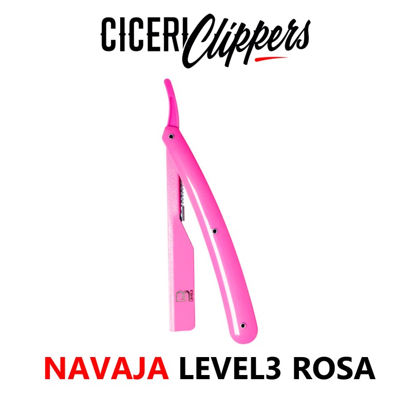 NAVAJA LEVEL3 ROSA MANGO PLASTICO