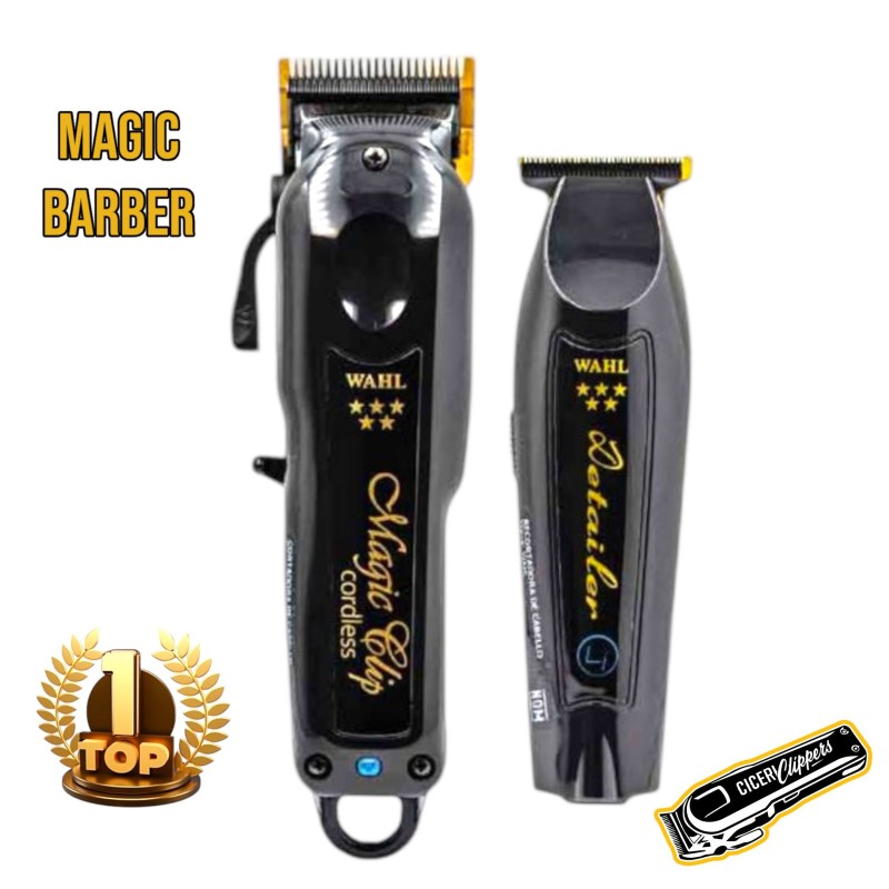 COMBO MAGIC CLIP Y DETAILER NEGRA SATINADA